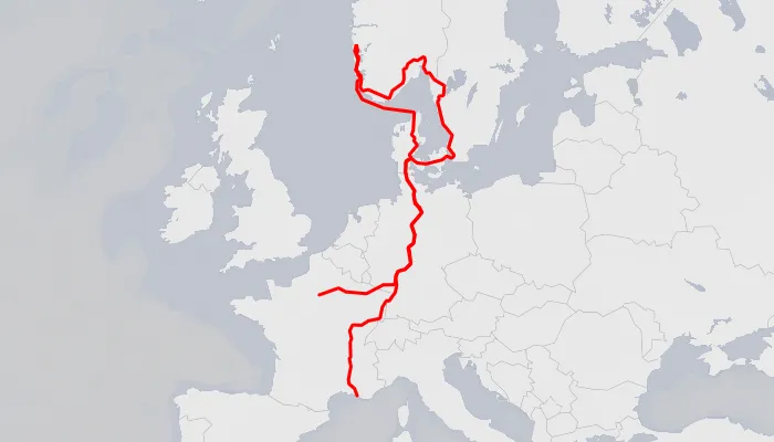 Carte du voyage